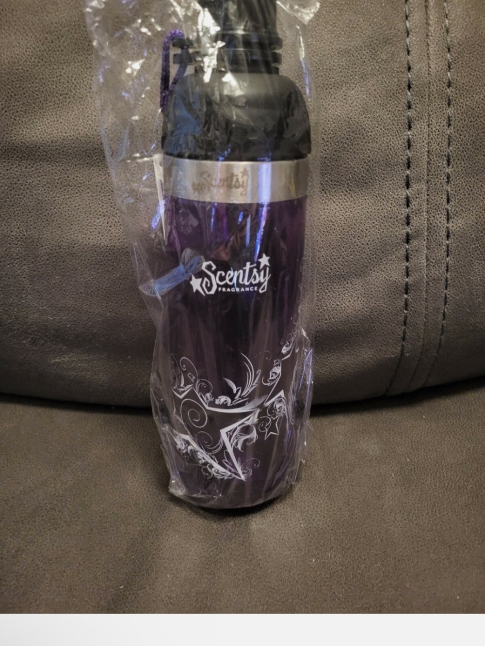 Scentsy Fragrance Purple Travel Water Bottle NWT